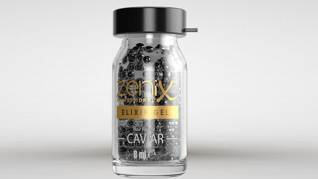 Гелевий еліксир для волосся з чорною ікрою